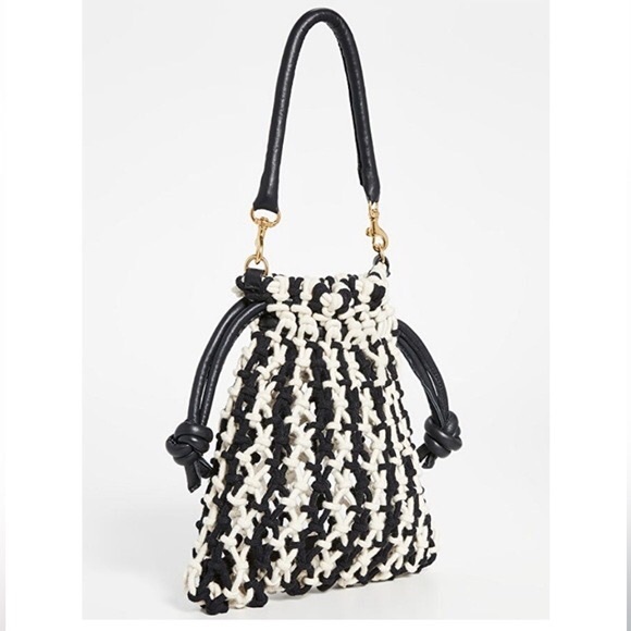 Clare V. Los Ángeles Stylish Black and White Women's Bag - Picture 3 of 14